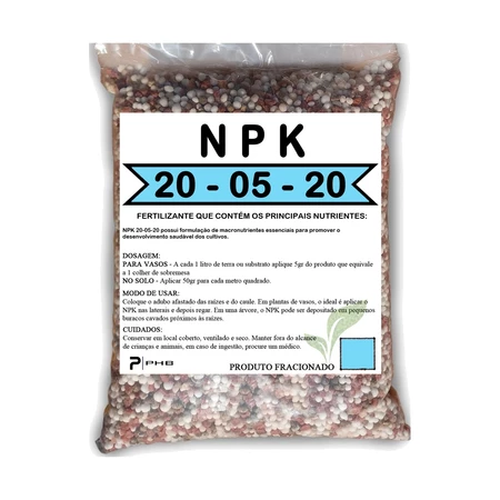 Adubo NPK 20-05-20 25kg