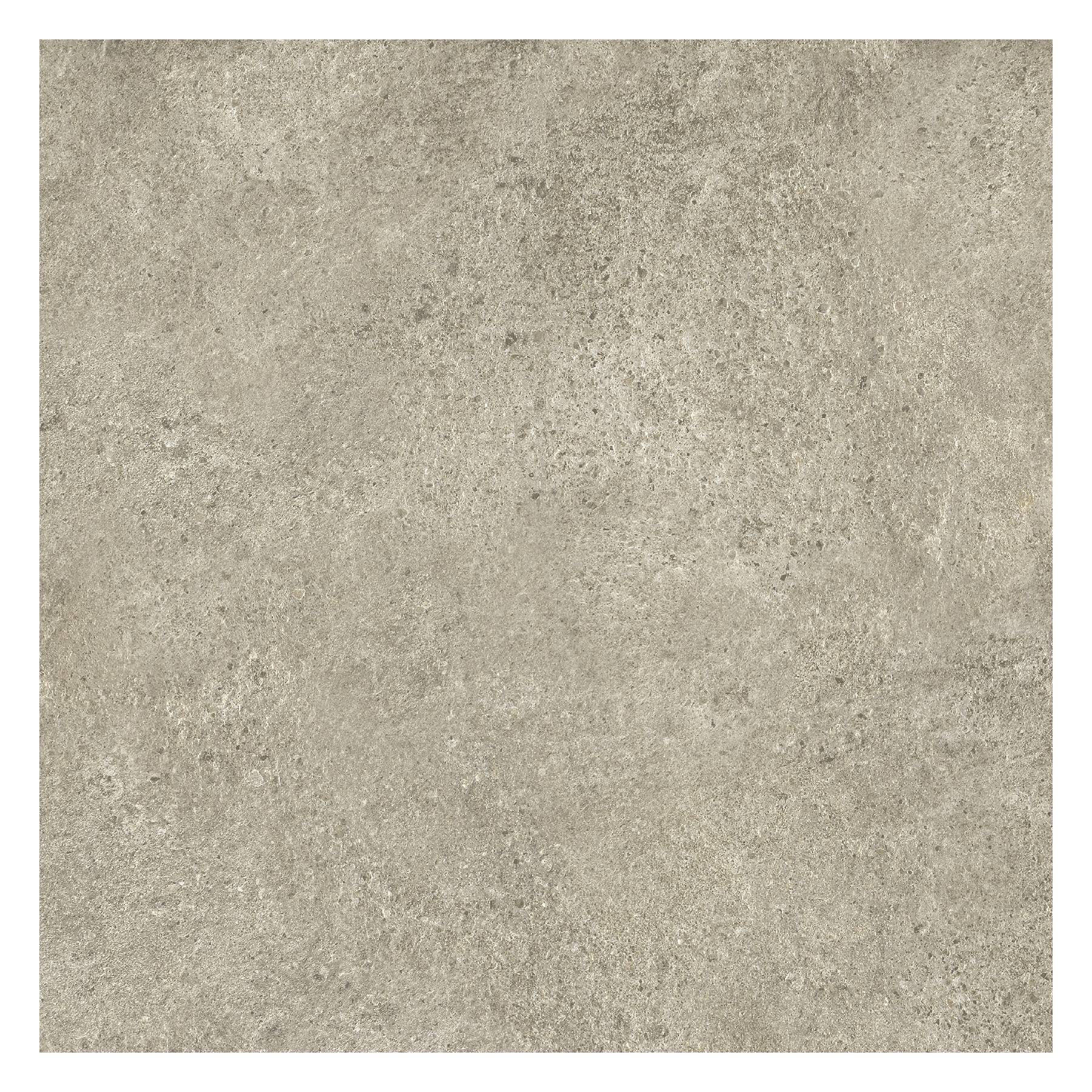 Piso Cerâmico Cimentício Acetinado Externo Borda Reta 60x60cm Basaltina Bege Embramaco