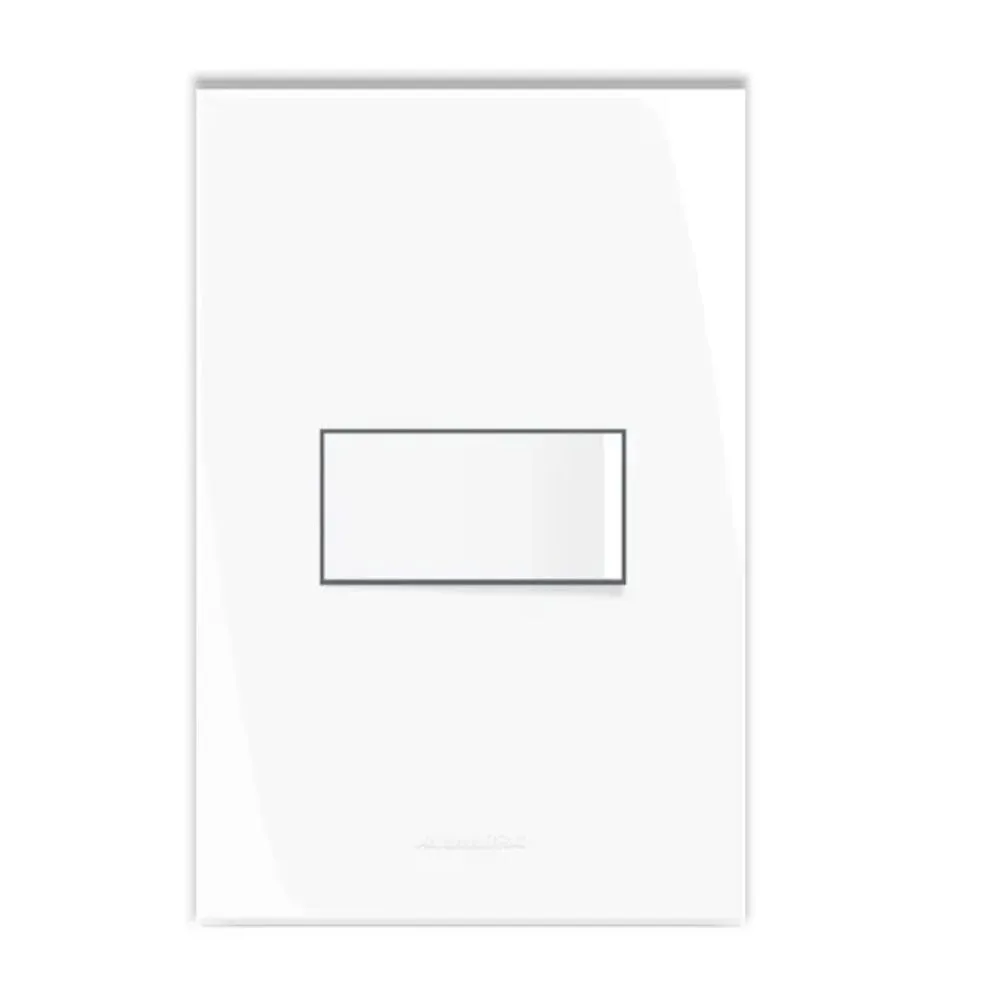 Conjunto Interruptor Simples Branco Com Placa 4x2 Inova Pro